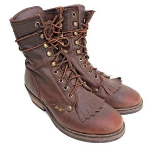 AdTec Packer 9'' Work Boots - Soft Toe - Chestnut: Men's Size 8M